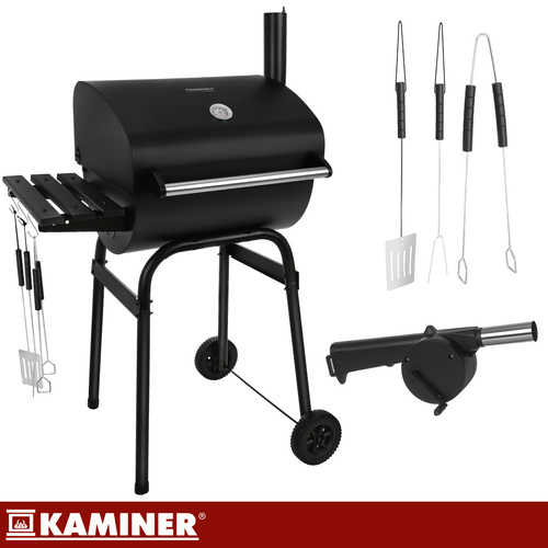 Záhradný gril s krytom 82x51x117cm Kaminer – Obrázok 6