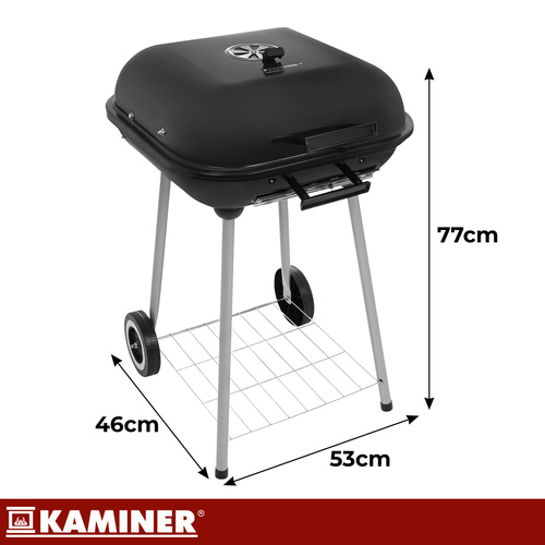 Záhradný gril s poťahom 53x77x46cm Kaminer – Obrázok 3