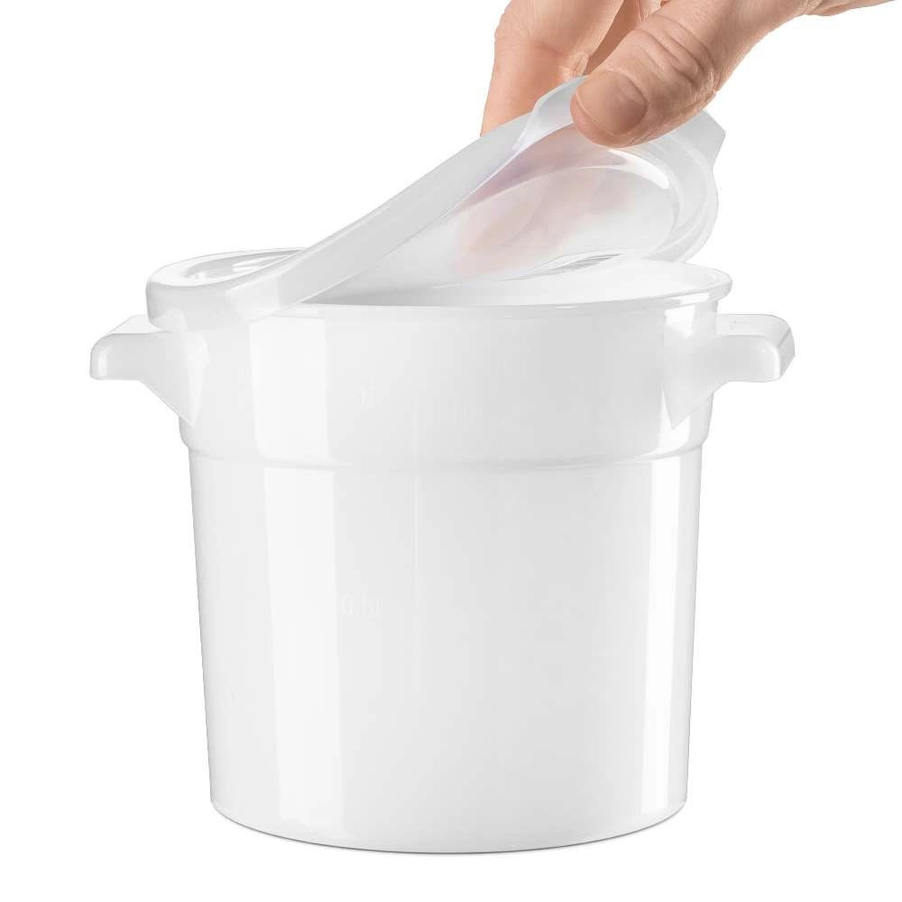 Dóza na potraviny, okrúhla, bez veka, objem 1 l FORGAST FG02811 – Obrázok 2