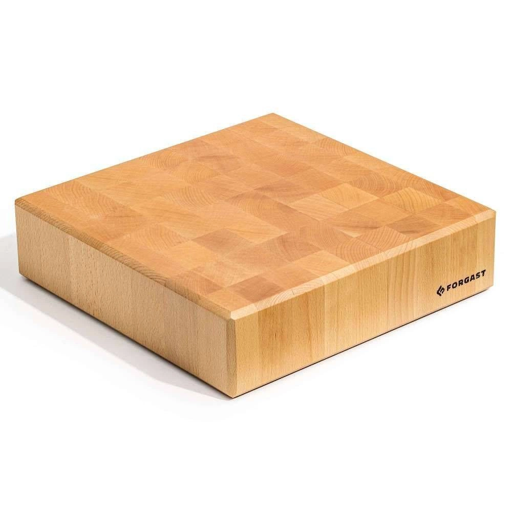 Drevený mäsiarsky blok 40x40x10 cm na podstavci | FORGAST FG12240 – Obrázok 4