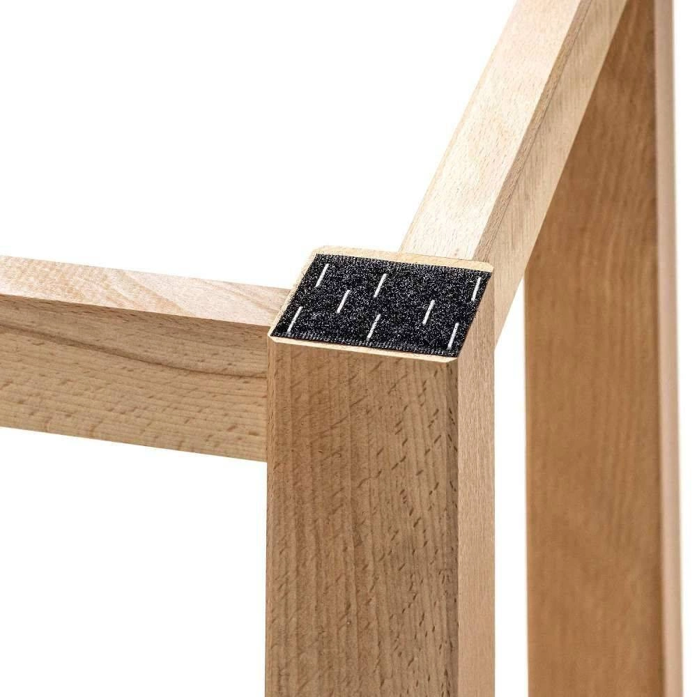 Drevený mäsiarsky blok 40x40x10 cm na podstavci | FORGAST FG12240 – Obrázok 5