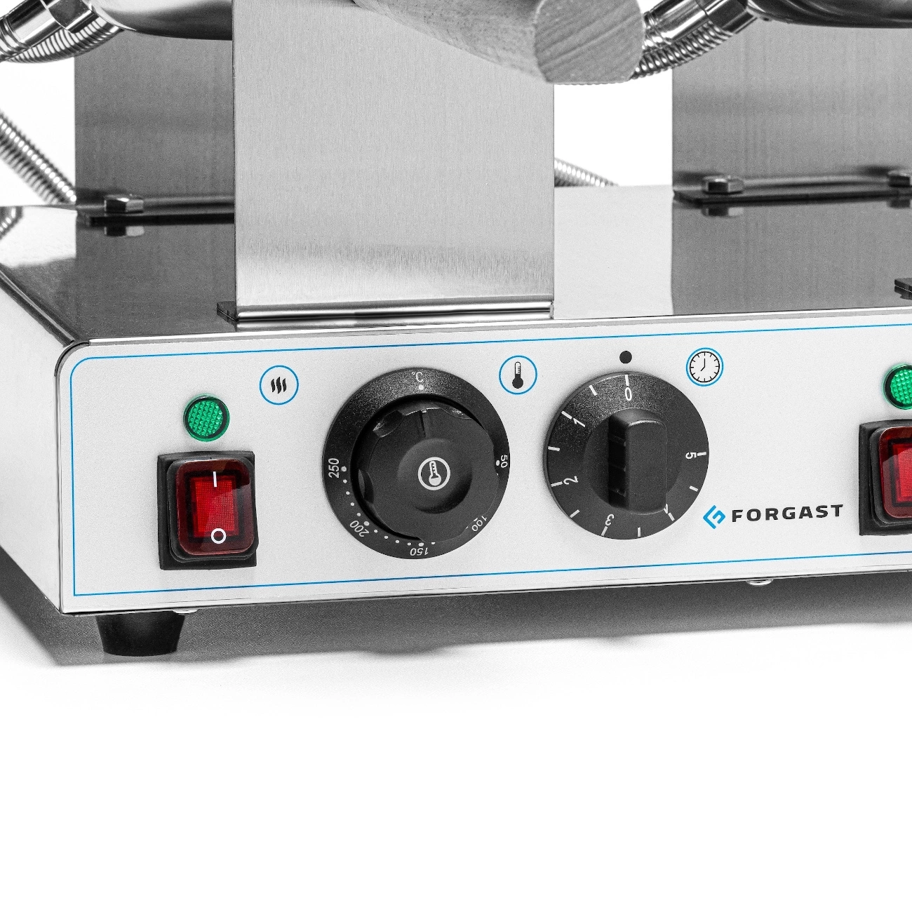 Dvojitý elektrický vaflovač na bublinkové vafle 2 vafle, 2.8 kW, 230 V | FORGAST FG09722 – Obrázok 7