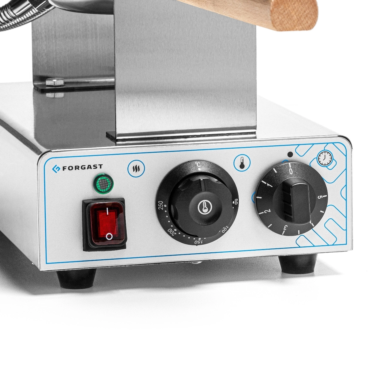 Elektrický bublinkový vaflovač, jednoduchý, 1,4 kW, 230 V | FORGAST FG09712 – Obrázok 6