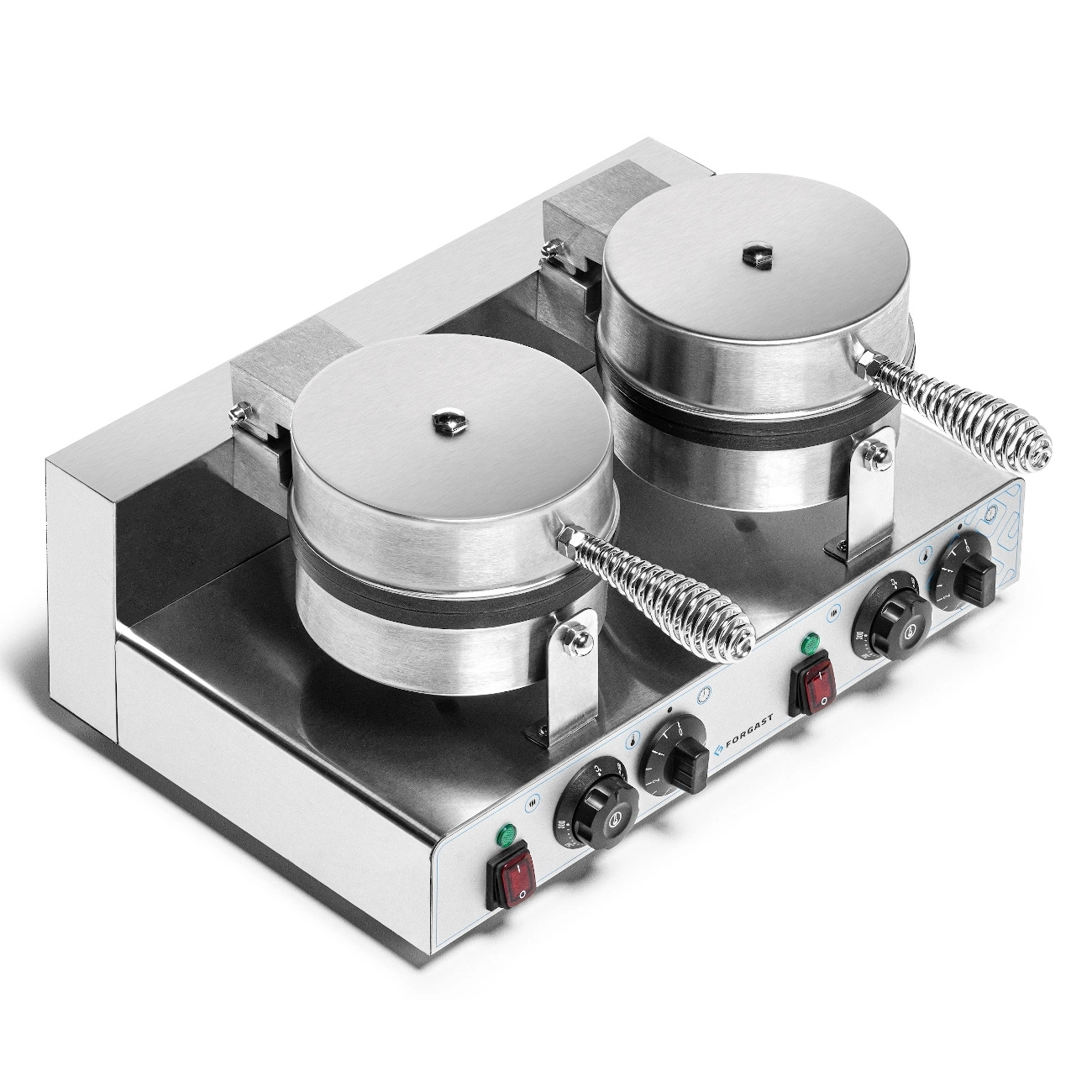 Elektrický dvojitý vaflovač na belgické vafle, priemer 18,5 cm, 4 kW, 230 V | FORGAST FG09721 – Obrázok 3