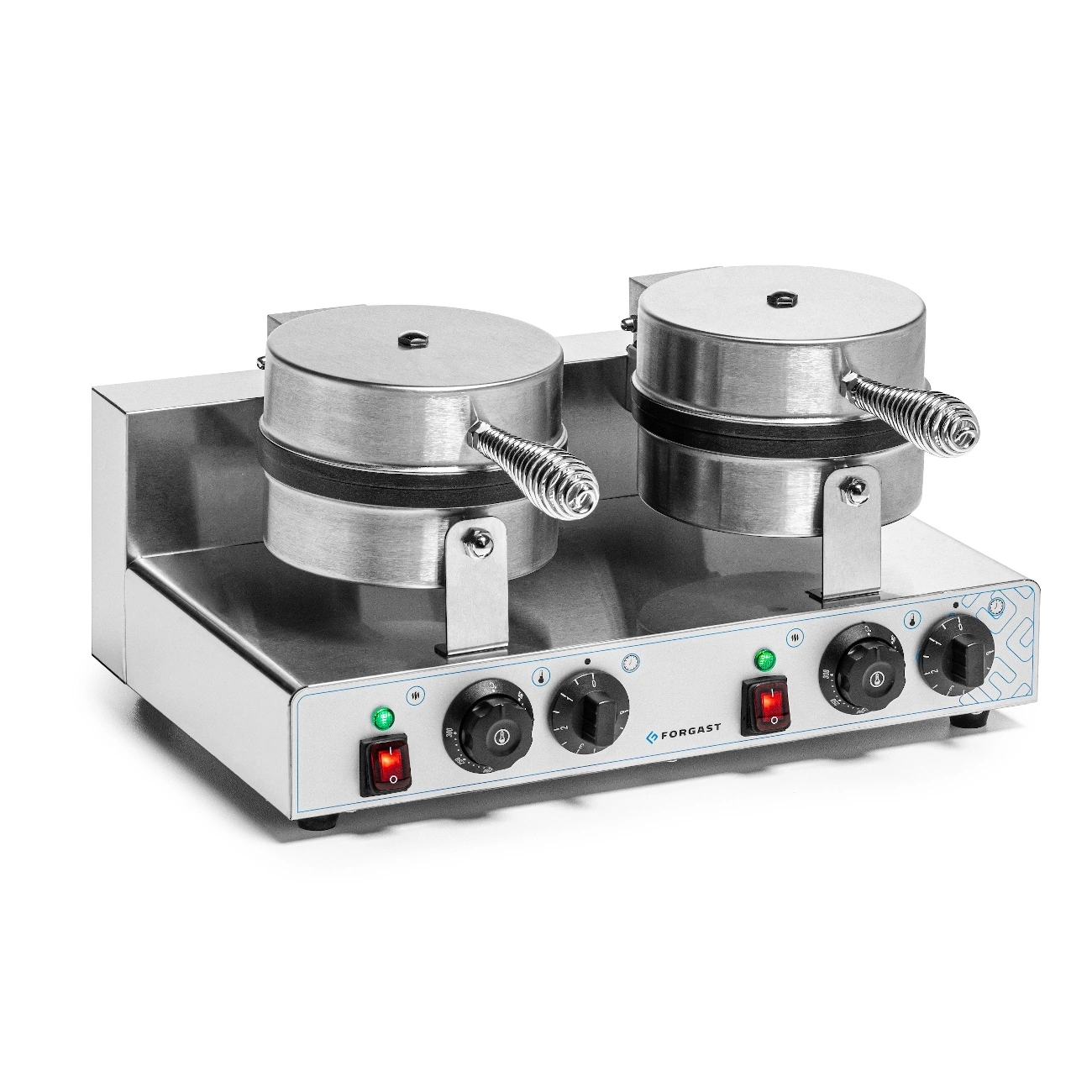 Elektrický dvojitý vaflovač na belgické vafle, priemer 18,5 cm, 4 kW, 230 V | FORGAST FG09721 – Obrázok 4