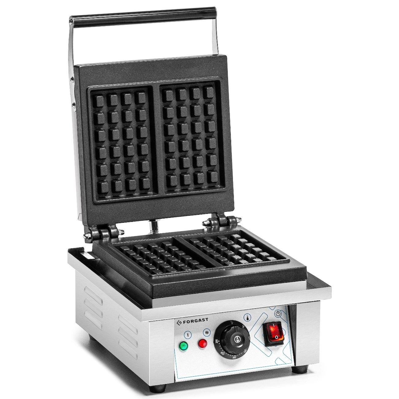 Elektrický hranatý vaflovač na 2 vafle 4x6, 1,75 kW, 230 V | FORGAST FG09713