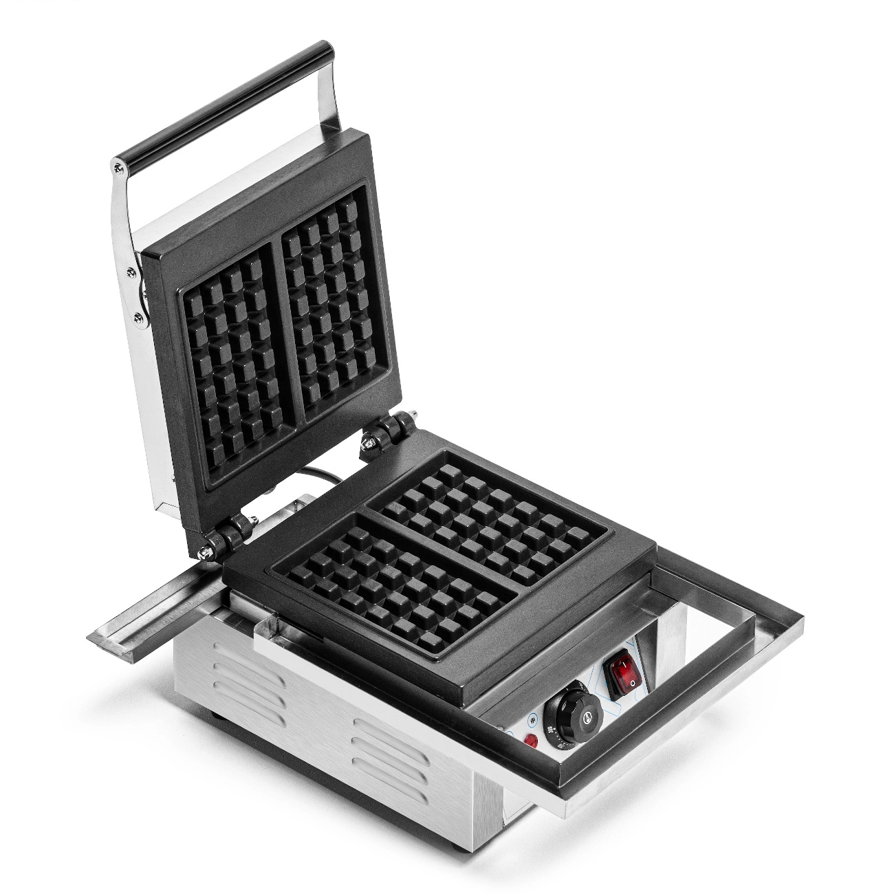 Elektrický hranatý vaflovač na 2 vafle 4x6, 1,75 kW, 230 V | FORGAST FG09713 – Obrázok 2
