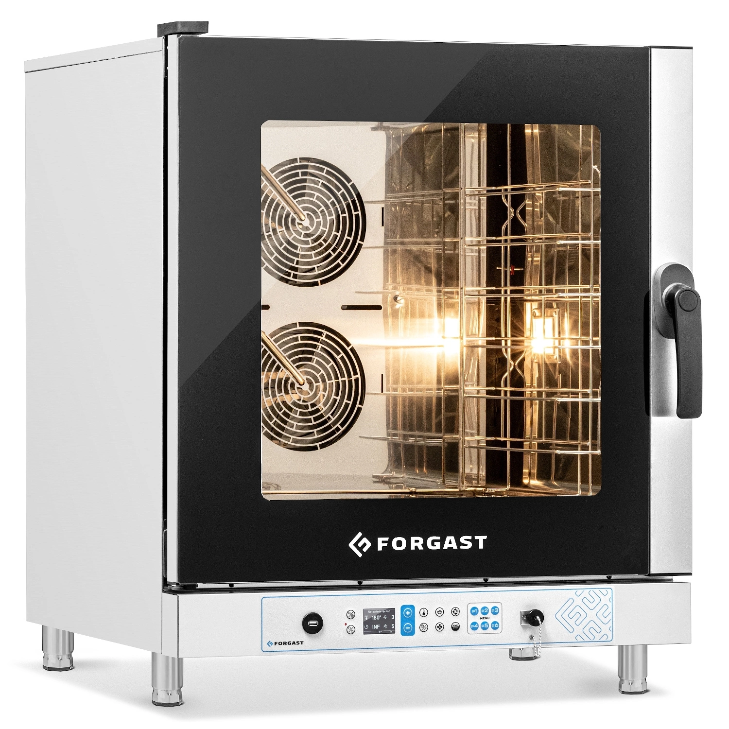 Elektrický konvektomat 6 GN 1/1 alebo 6 podnosov 60x40 cm, 10.5 kW | FORGAST FG09523 – Obrázok 5