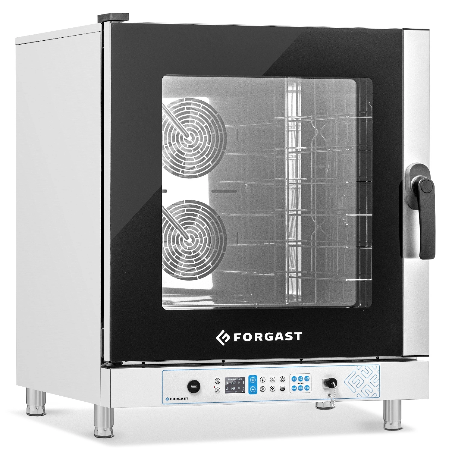 Elektrický konvektomat 6 GN 1/1 alebo 6 podnosov 60x40 cm, 10.5 kW | FORGAST FG09523