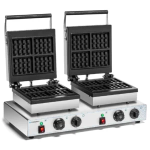 Elektrický vaflovač 4x3 dvojitý, 8 vaflí, 3.5 kW, 230 V | FORGAST FG09726