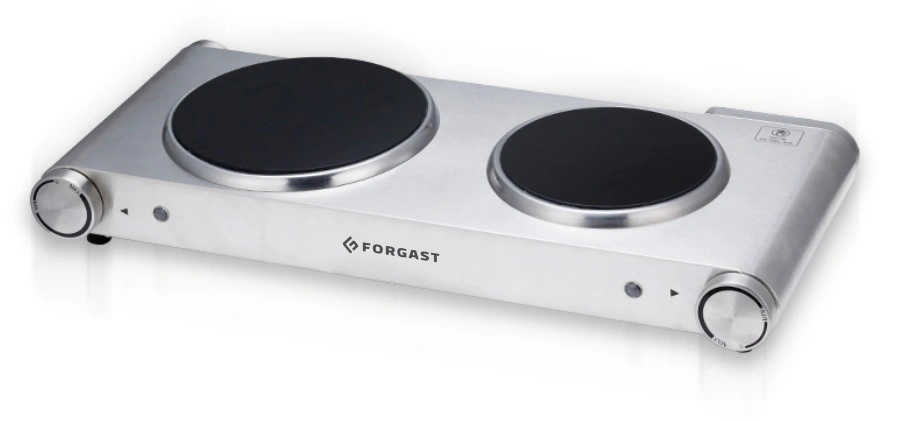 Elektrický varič s 2 horákmi, 2,5 kW, 230 V, séria HOME | FORGAST FG09042