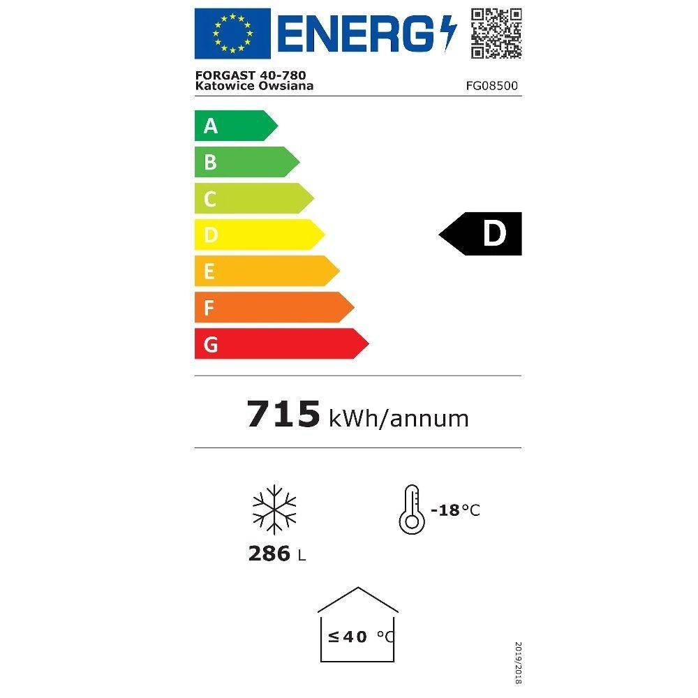 Mraznička s plochým skleneným oknom, objem 394 litrov FORGAST FG08500 – Obrázok 10