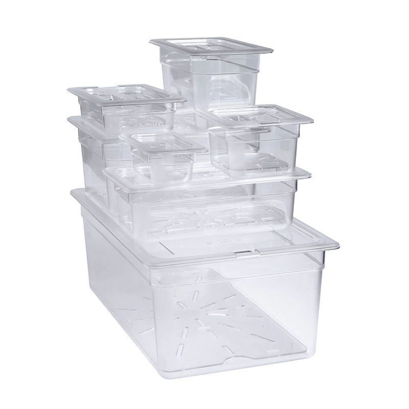 Nádoba GN 1/3 hĺbka 20 cm z polykarbonátu, 7,3 l, priehľadná | FORGAST FG06732 – Obrázok 2