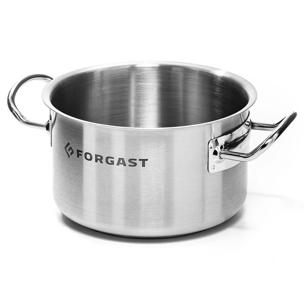 Nízky hrniec z nehrdzavejúcej ocele, 32 l, priemer 40 cm | FORGAST FG02540