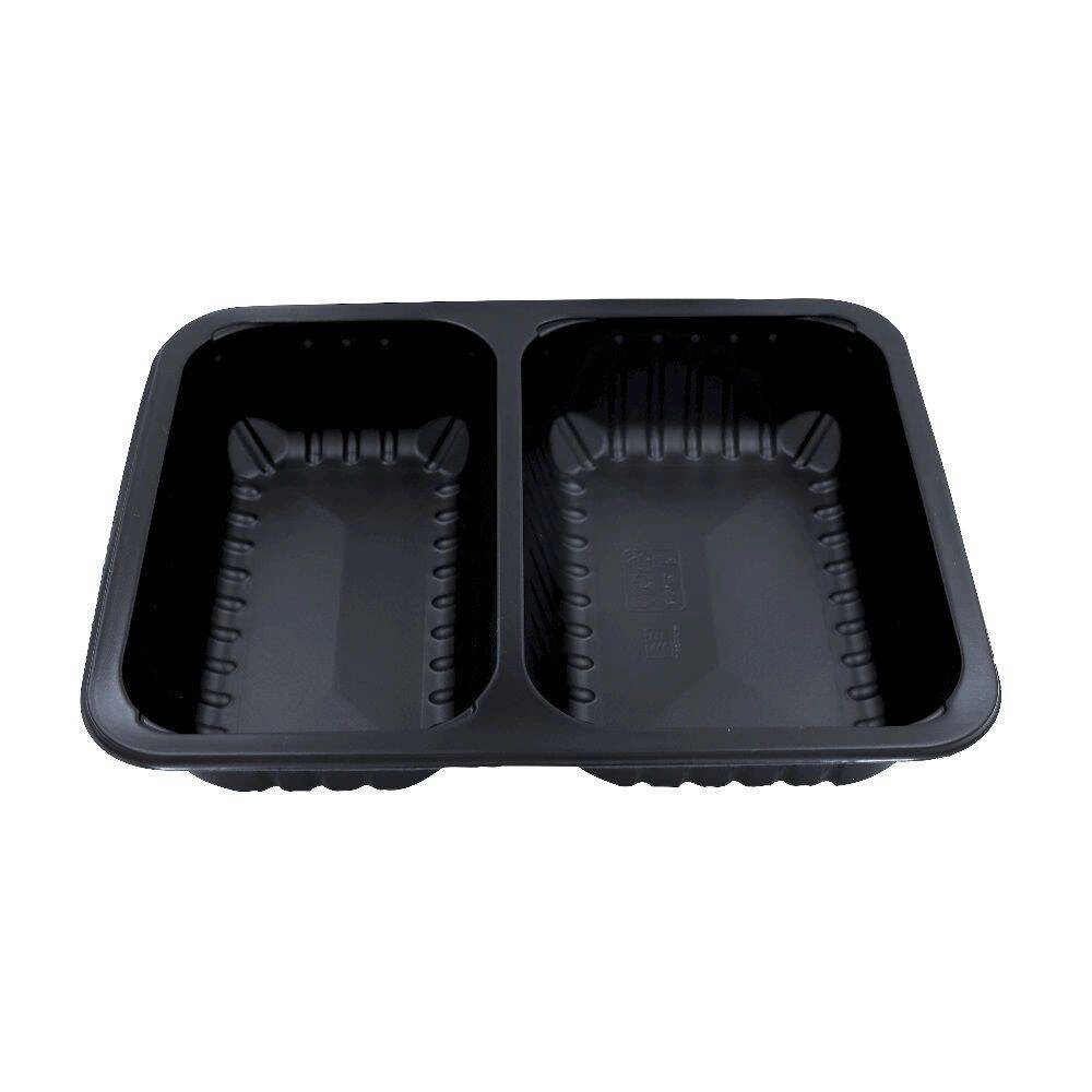 Obedové nádoby na jedlo so sebou 2-komorové 22,7x17,8x4 cm - 320 ks | GUILLIN MAPCOR2C22740DC