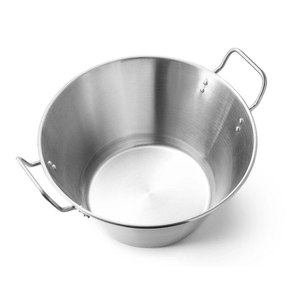 Oceľový podnos s držadlami Ø 40 cm | FORGAST FG02840 – Obrázok 2