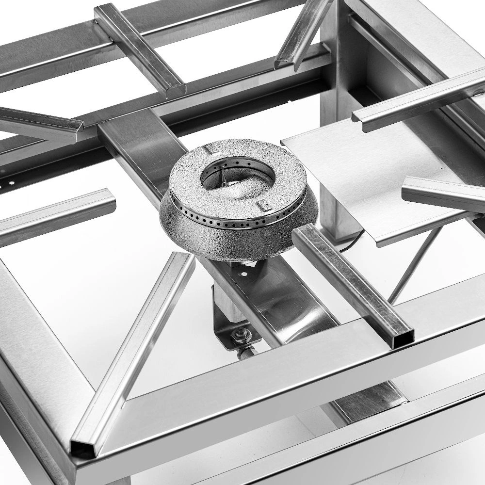 Plynový gastronomický taburet 1-horákový, 7,2 kW, 60x60x38 cm | FORGAST FG09411 – Obrázok 4