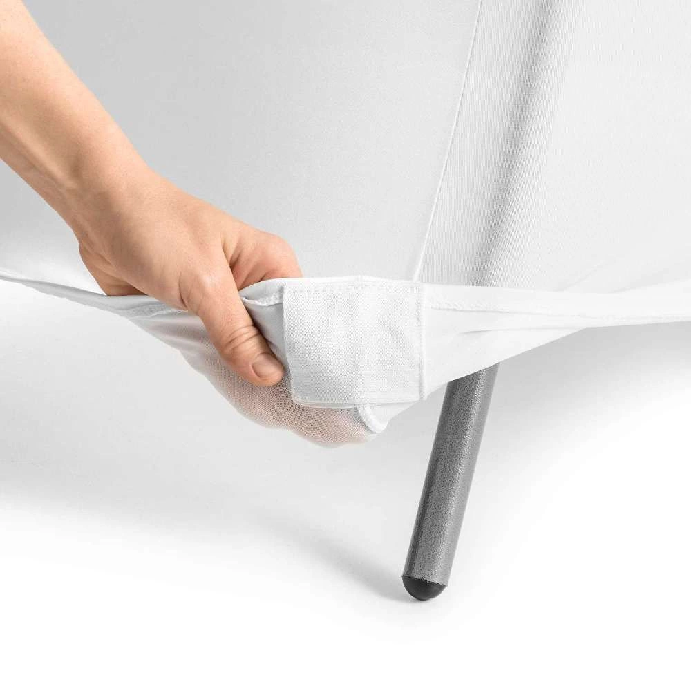 Poťah na koktailový stôl 80 cm biely | FORGAST FG03821 – Obrázok 3