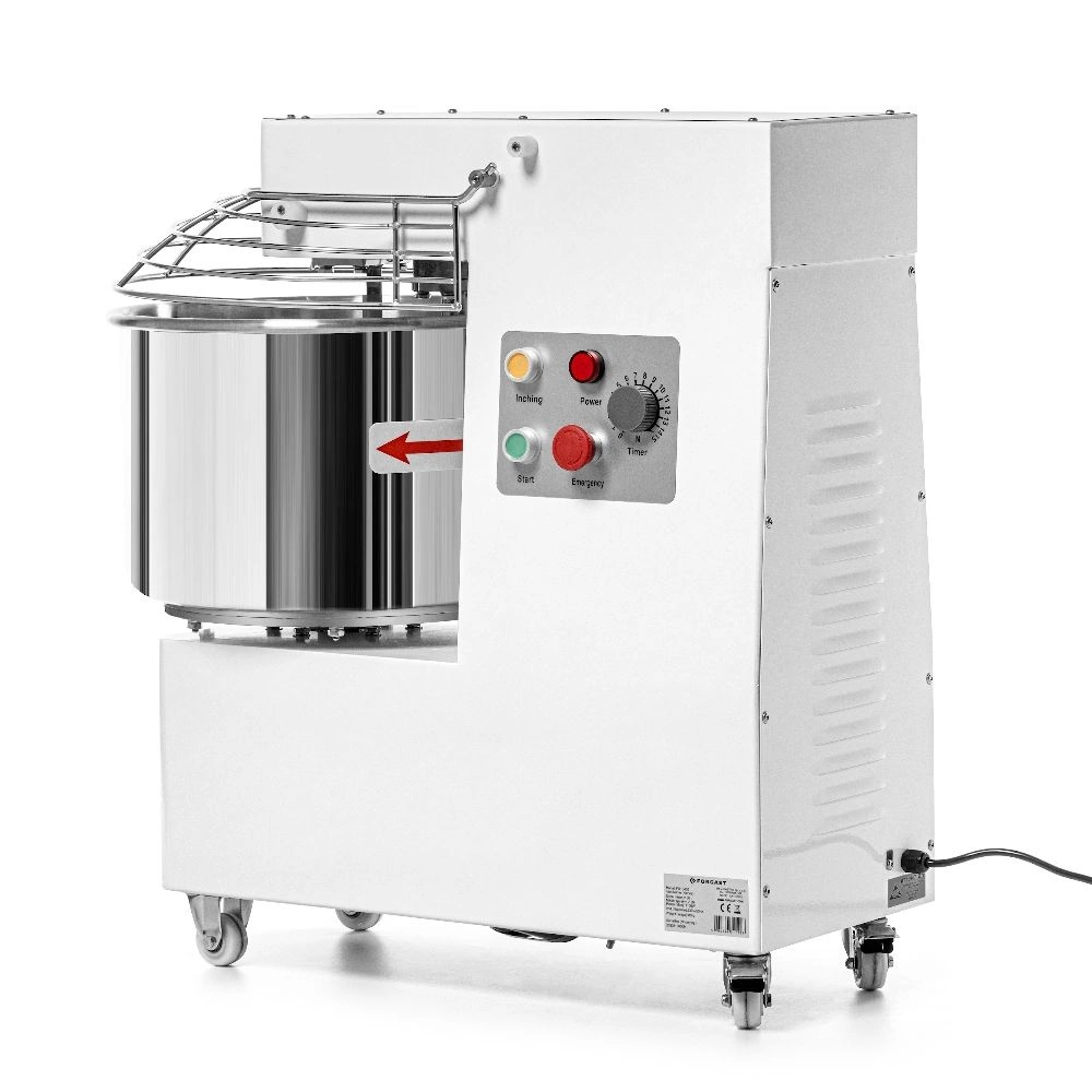 Špirálový mixér (hnietač) so stálou nádobou o objeme 33 l, náplň cesta 12 kg, 1.1 kW, 230 V | FORGAST FG10430 – Obrázok 4