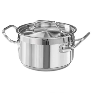 Stredný hrniec z nehrdzavejúcej ocele s pokrievkou, 1,9 l, priemer 16 cm | FORGAST FG02831