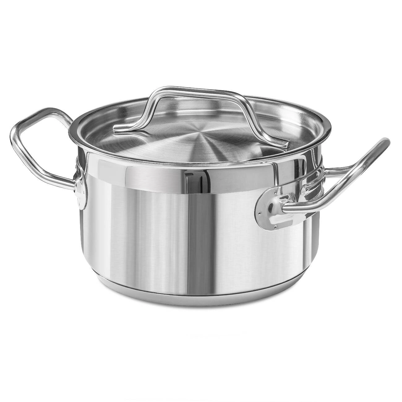 Stredný hrniec z nehrdzavejúcej ocele s pokrievkou, 1,9 l, priemer 16 cm | FORGAST FG02831