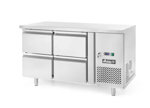 Chladiaci stôl Profi Line 2-dverový, s bočným agregátom, línia 700, Arktic, Profi Line, 230V/250W, 1360x700x(H)858mm – Obrázok 3