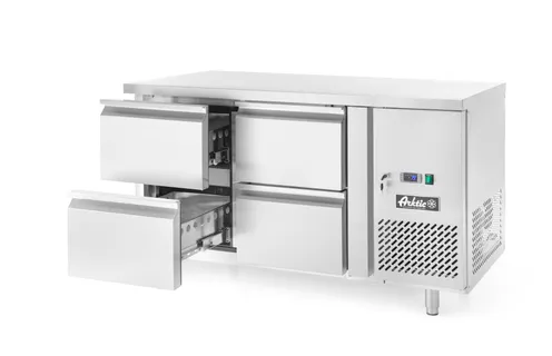 Chladiaci stôl Profi Line 2-dverový, s bočným agregátom, línia 700, Arktic, Profi Line, 230V/250W, 1360x700x(H)858mm – Obrázok 4