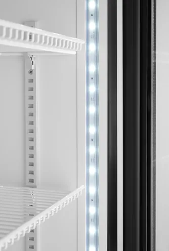 Barová chladnička s podsvieteným panelom, jednodverová, Arktic, 254L, Čierna, 220-240V/250W, 578x605x(H)1980mm – Obrázok 5