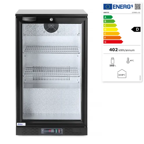 Barová chladnička, jednodverová, Arktic, 86L, Čierna, 220-240V/120W, 500x530x(H)865mm – Obrázok 2