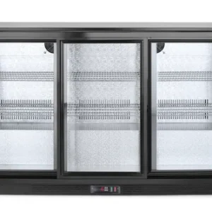 Barová chladnička s 3 posuvnými dverami, Arktic, 254L, Čierna, 220-240V/160W, 1350x520x(H)865mm