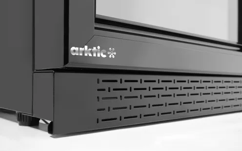 Barová chladnička s 3 posuvnými dverami, Arktic, 308L, Čierna, 220-240V/160W, 1350x520x(H)865mm – Obrázok 6