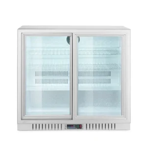 Chladnička barová s 2 posuvnými dverami, Arktic, 150L, Strieborná, 220-240V/160W, 900x520x(H)840mm