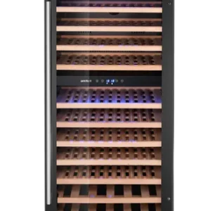 Chladnička na víno, 2-zónová, 124 fliaš, Arktic, 265L, Čierna, 570x595x(H)1400mm