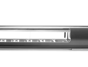 Chladiaca vitrína na sushi, Arktic, Dodávané kontajnery: 6x GN 1/3 (H) 40 mm., GN 1/3, Čierna, 220-240V/190W, 1529x426x(H)296mm