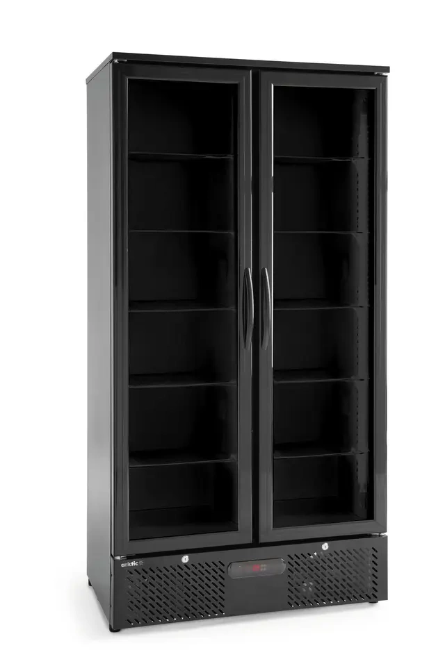 Barová chladnička dvojdverová, Arktic, 384L, Čierna, 220-240V/365W, 900x530x(H)1820mm