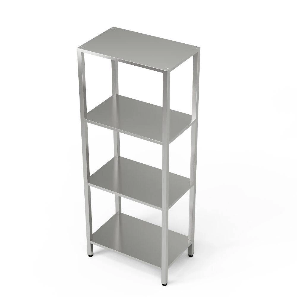 Nerezový 4-policový regál 70x60x180 cm | FORGAST – Obrázok 3