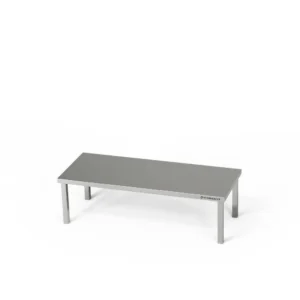 Nerezový nadstavec na stôl 4 nohy 150x30x60 cm | FORGAST