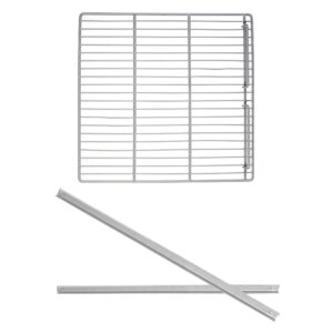 Nerezové vodiace lišty – 545 mm – s plastifikovaným roštom – 530 × 550 mm – vhodné pre modely KS600ND, KS600GND, KS1200ND, KS1200GND, TS600ND, TS600GND, TS1200GND a TS1200ND.