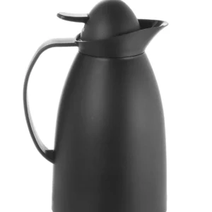 Termoska so sklenenou vložkou, HENDI, 1L, Čierna, ⌀140x(H)268mm