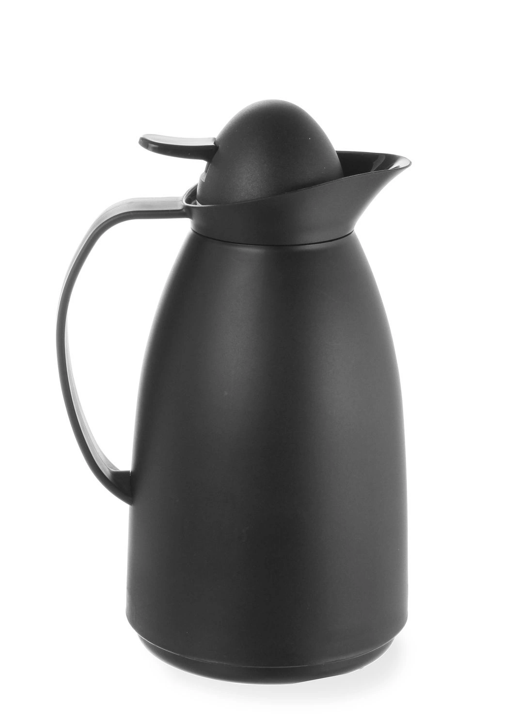 Termoska so sklenenou vložkou, HENDI, 1L, Čierna, ⌀140x(H)268mm