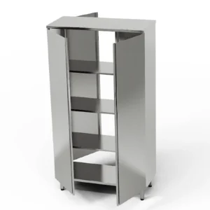 Nerezová priechodná skrinka 120x60x180 cm | FORGAST