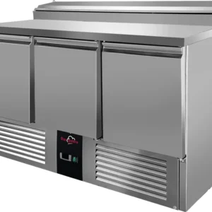 Saladeta / prípravný stôl - 1,36 x 0,7 m - s 3 dverami
