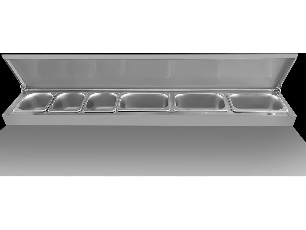 Saladeta / prípravný stôl - 1,36 x 0,7 m - s 3 dverami – Obrázok 5