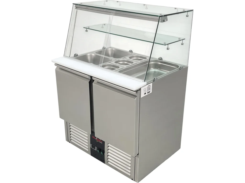 Saladeta (GN) - s 2 dvierkami a sklenenou nadstavbou 900 x 700 – Obrázok 7