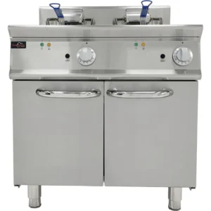 Elektrická fritéza 2×28 l so skriňou (dvojitá)