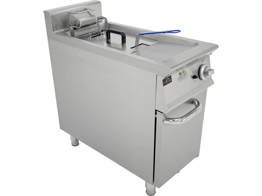 Elektrická fritéza 1×28 l so skriňou (12kW) – Obrázok 3