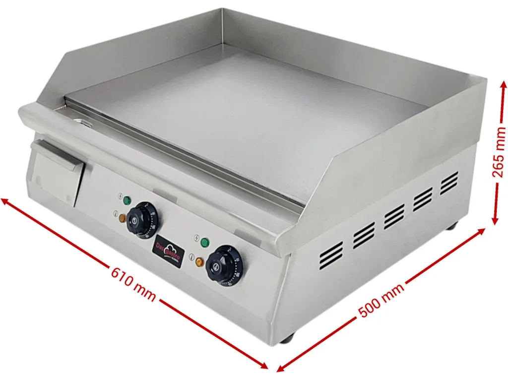 Elektrická grilovacia doska 610 mm, 6 kW – Obrázok 5