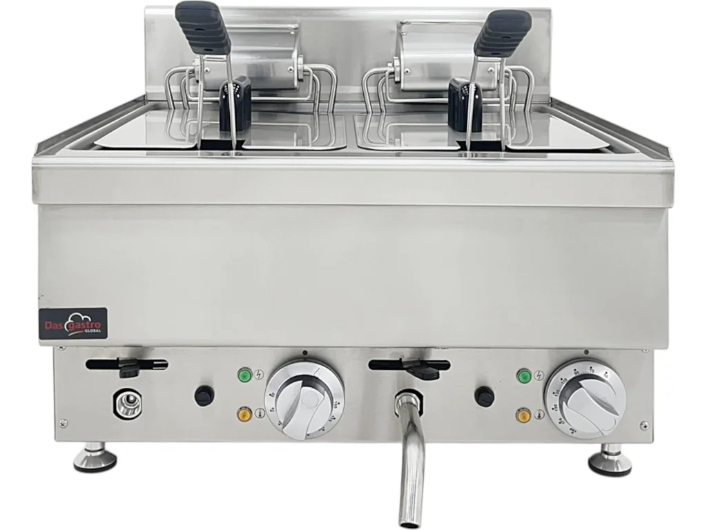Elektrická fritéza – 2 × 11,5 l, 20 kW
