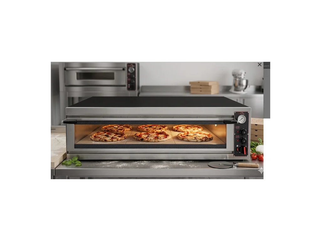 Elektrická pizza pec – jednoposchodová, 10,2 kW, 6 x Ø 32 cm pizza – Obrázok 2
