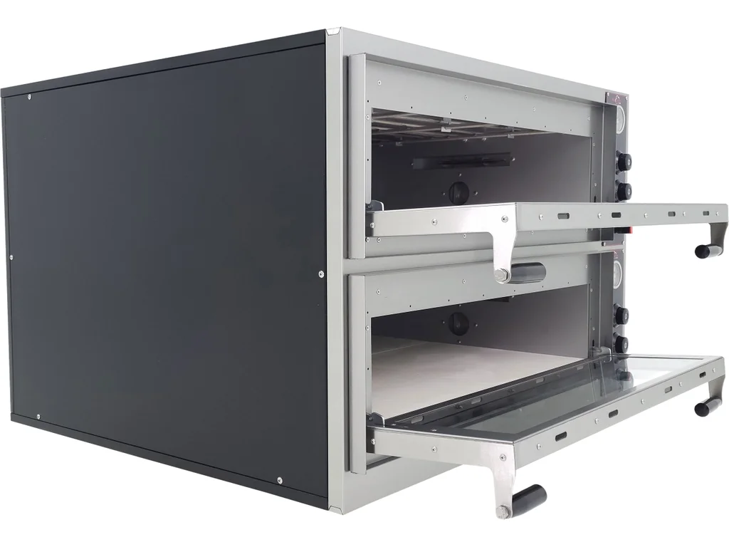 Elektrická pizza pec – dvojposchodová, 13,8 kW, pre 4+4 pizza Ø 32 cm – Obrázok 4